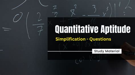 Quant Simplification Questions with Answers: Download PDF.